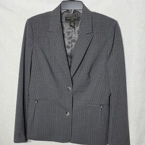 Banana Republic Charcoal Pinstripe Women's Blazer